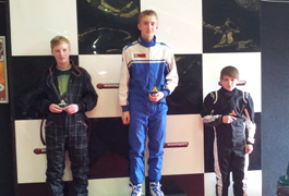 Racing Perfection Kart Academy Brighton Junior Final Podium